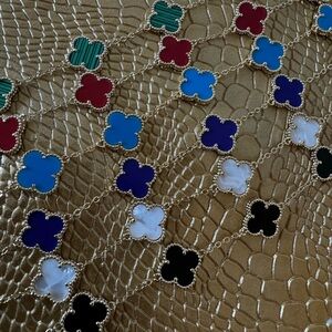 Clover four leaf bracelet multiple colors adjustable